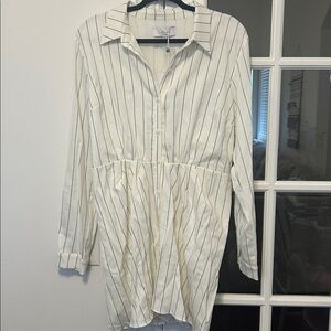 NWT L’Academie Los Angeles Pinstripe Shirt Dress